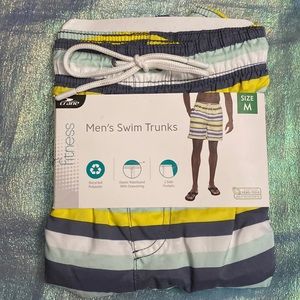 3/$25 Crane Striped Swim Trunks Size Medium